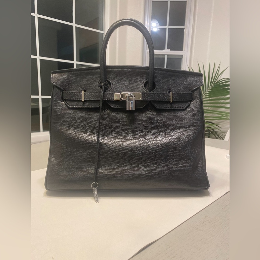 Hermes Birkin Bag, Black togo Leather, size 35